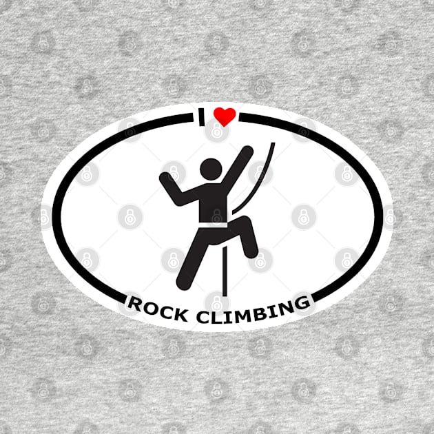 I Heart Rock Climbing - Solid by Webdango